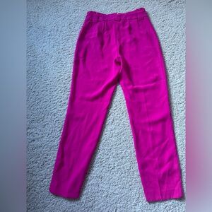 Express high rise hot pink size 4 ankle pants